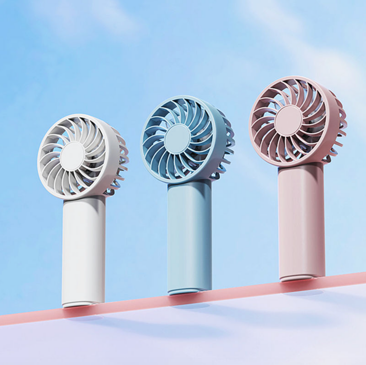 Mini Rechargeable Handheld Fan – Portable High-Speed Personal Cooling Fan