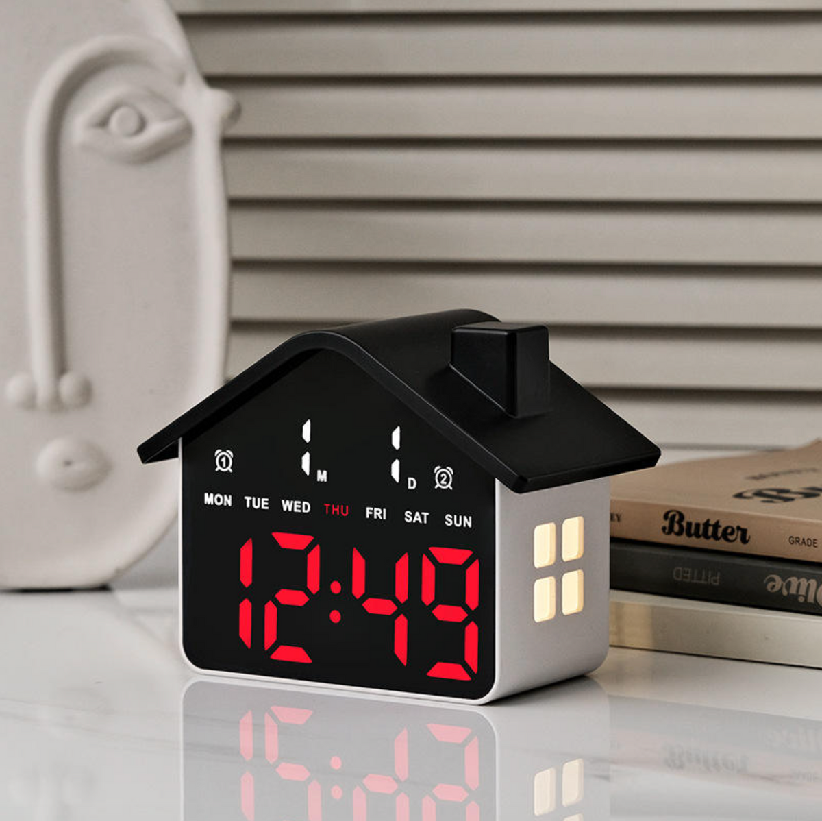LED Digital Alarm Clock with Ambient Light