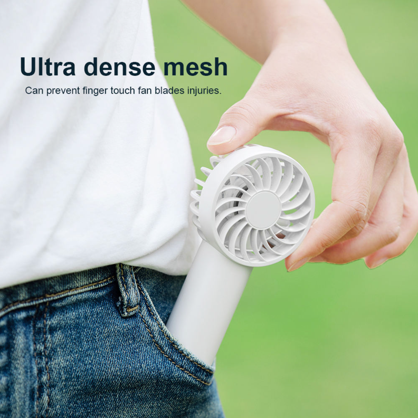 Mini Rechargeable Handheld Fan – Portable High-Speed Personal Cooling Fan