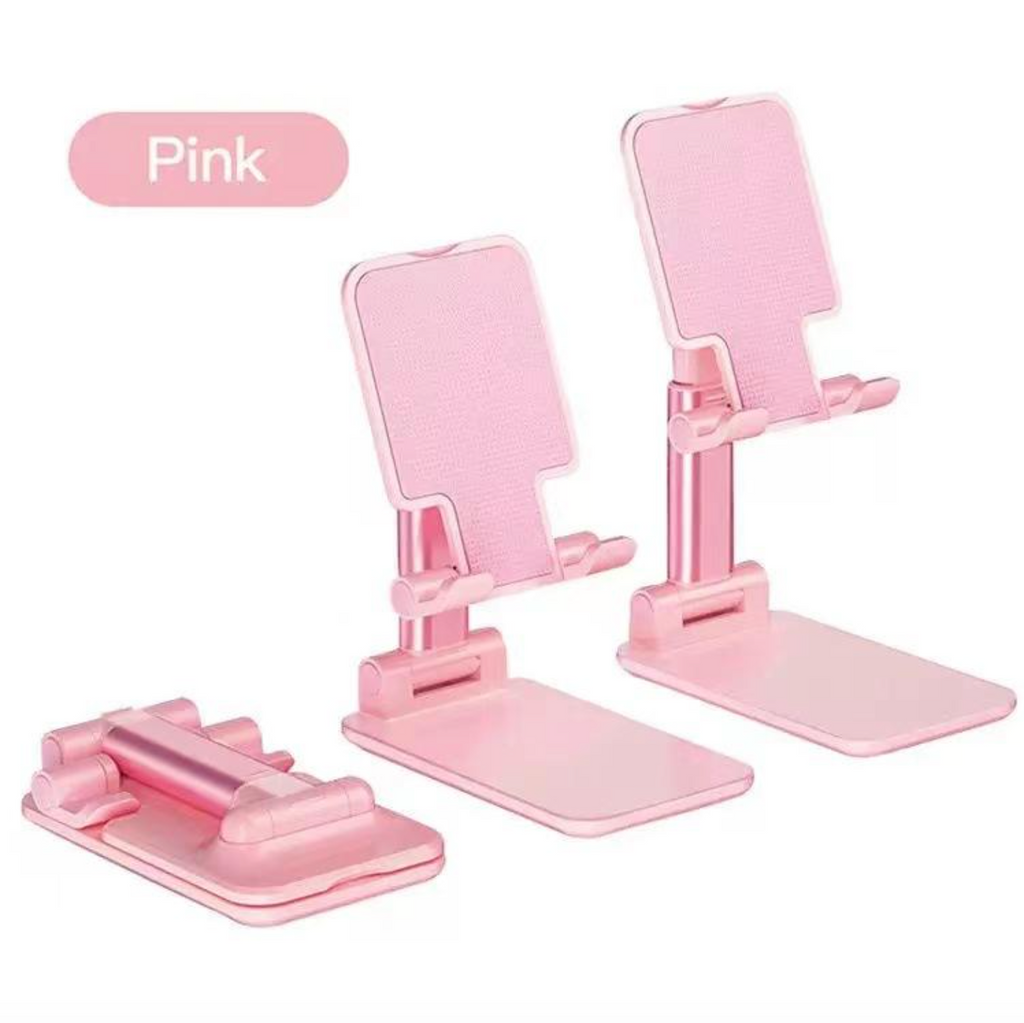 Adjustable Height Phone Stand – Foldable Desktop Mobile Phone Holder